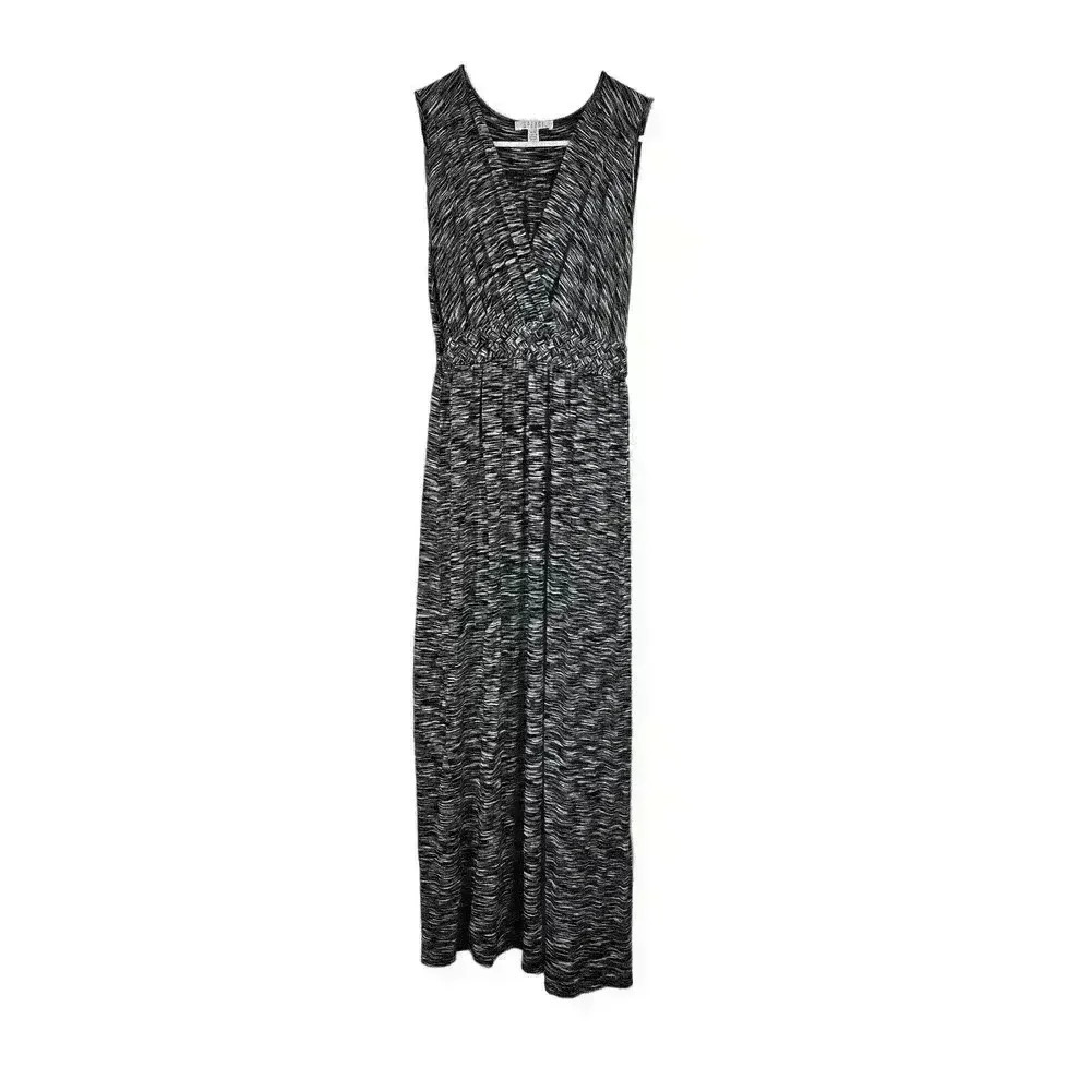 Spense Ruched Waist Maxi Dress Size Medium Sleeveless